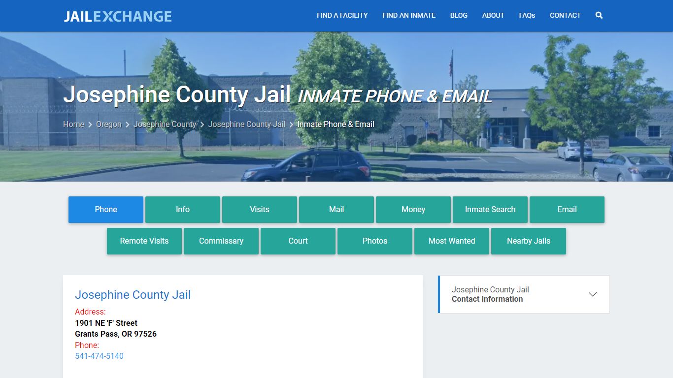 Inmate Phone - Josephine County Jail, OR - Jail Exchange